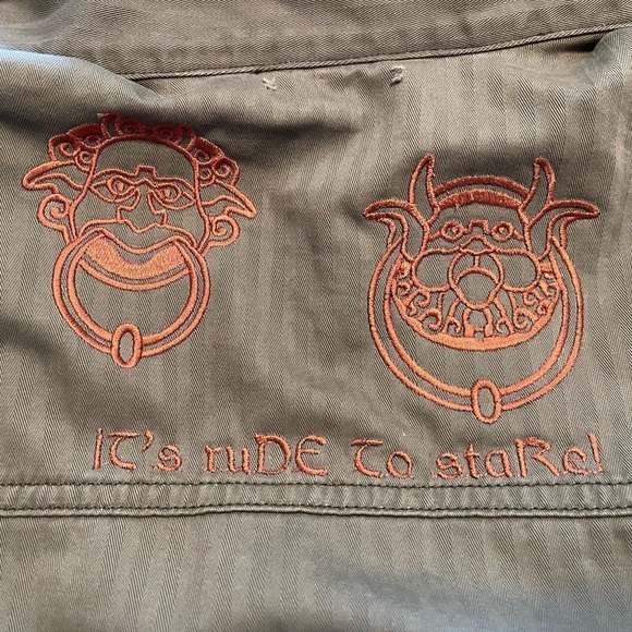 The LABYRINTH Custom embroidered jacket / David Bowie winter teen  Medium 🎄 - Picture 12 of 14